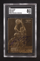 Kobe Bryant 1996-97 Fleer Purple Signature 23KT Gold RC (SGC 8) at PristineAuction.com