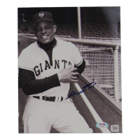 Willie Mays Signed Giants 8x10 Photo (PSA & Autograph Reference) at PristineAuction.com
