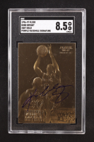 Kobe Bryant 1996-97 Fleer Purple Signature 23KT Gold RC (SGC 8.5) at PristineAuction.com
