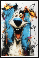 "Krypto Goes Crazy" 24x36 2025 Original Fine Art Giclee Print on 257 GSM Paper by Tadas Zaicikas | TedyZet (Zaicikas) at PristineAuction.com