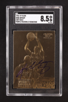 Kobe Bryant 1996-97 Fleer Purple Signature 23KT Gold RC (SGC 8.5) at PristineAuction.com
