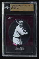 Babe Ruth 2019 Leaf Metal Babe Ruth Game-Used Bat Pre-Production Proof Clear Pink #42 #1/1 (Leaf) at PristineAuction.com