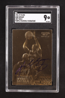 Kobe Bryant 1996-97 Fleer Purple Signature 23KT Gold RC (SGC 9) at PristineAuction.com