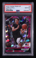 LaMelo Ball 2020-21 Panini Prizm Draft Picks Prizms Pink Ice #3 RC (PSA 10) at PristineAuction.com