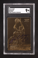 Kobe Bryant 1996-97 Fleer Purple Signature 23KT Gold RC (SGC 9) at PristineAuction.com