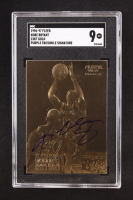 Kobe Bryant 1996-97 Fleer Purple Signature 23KT Gold RC (SGC 9) at PristineAuction.com