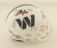 Terry McLaurin Signed Commanders Salute To Service Alternate Speed Mini Helmet (Beckett) at PristineAuction.com