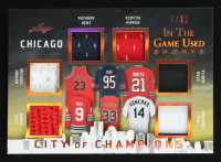 2018 ITG Used Sports City of Champions Bronze #CC05 Michael Jordan / Bobby Hull / Richard Dent / Scottie Pippen / Stan Mikita / Paul Konerko #6/12 at PristineAuction.com