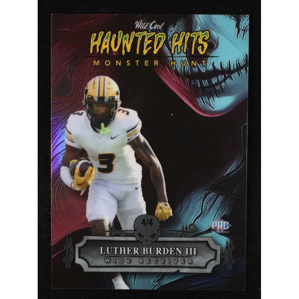 Luther Burden III 2024 Wild Card Haunted Hits Monster Hunt Witch Pink #HHWLB #4/4 RC at PristineAuction.com
