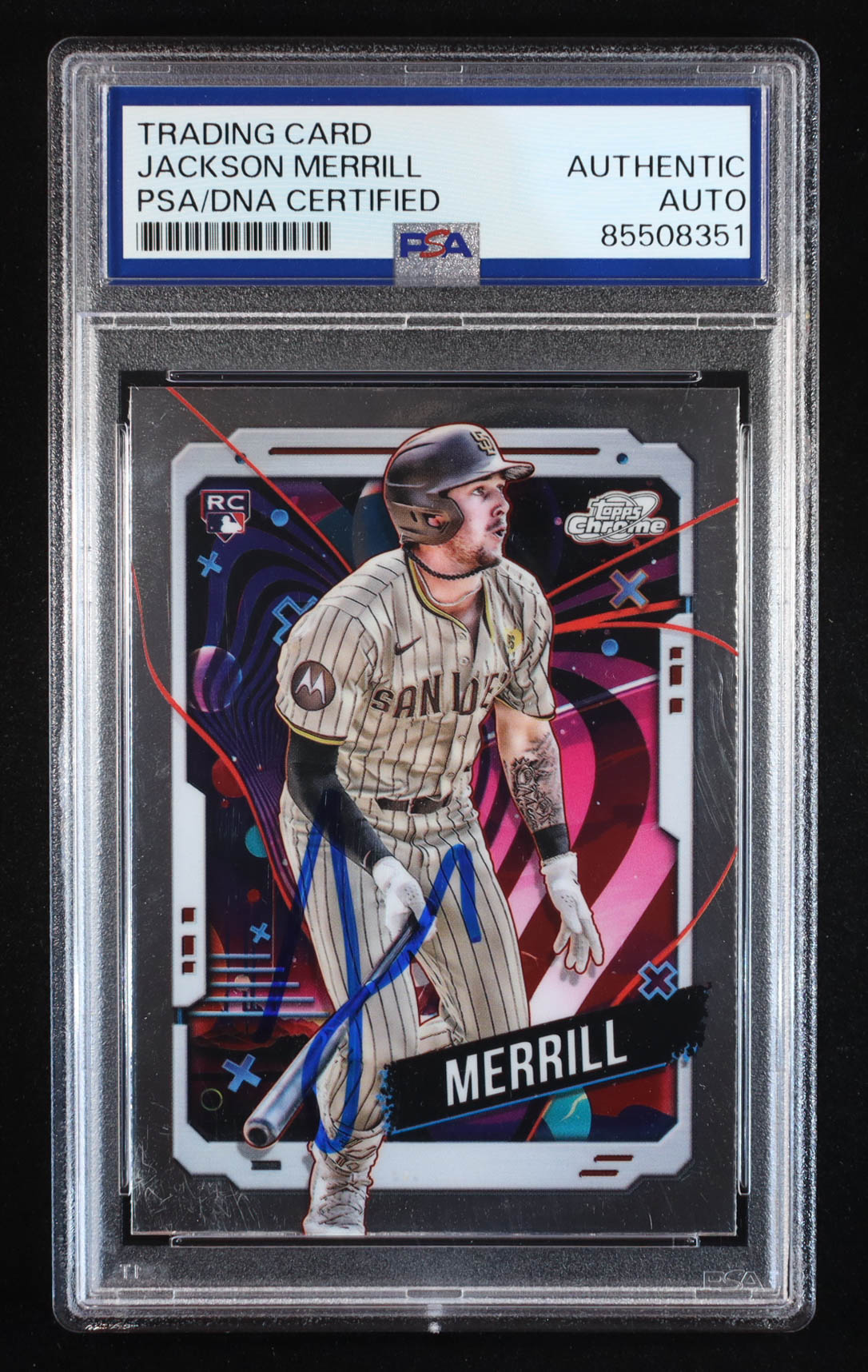 Jackson Merrill Signed 2024 Topps Cosmic Chrome #194 RC (PSA | Auto Grade PSA Authentic) at PristineAuction.com Jackson Merrill Signed 2024 Topps Cosmic Chrome #194 RC (PSA | Auto Grade PSA Authentic) at PristineAuction.com