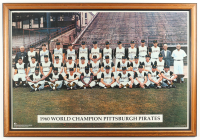 1960s World Series Champion Pirates Custom Framed Photo Signed by (18) with Bill Mazeroski, Joe Christopher, Elroy Face, Rocky Nelson (Beckett) at PristineAuction.com