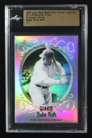 Babe Ruth 2019 Leaf Metal Babe Ruth Game-Used Bat Pre-Production Proof Prismatic Silver #49 #1/1 (Leaf) at PristineAuction.com