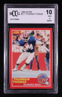 Thurman Thomas 1989 Score #211 RC (BCCG 10) at PristineAuction.com