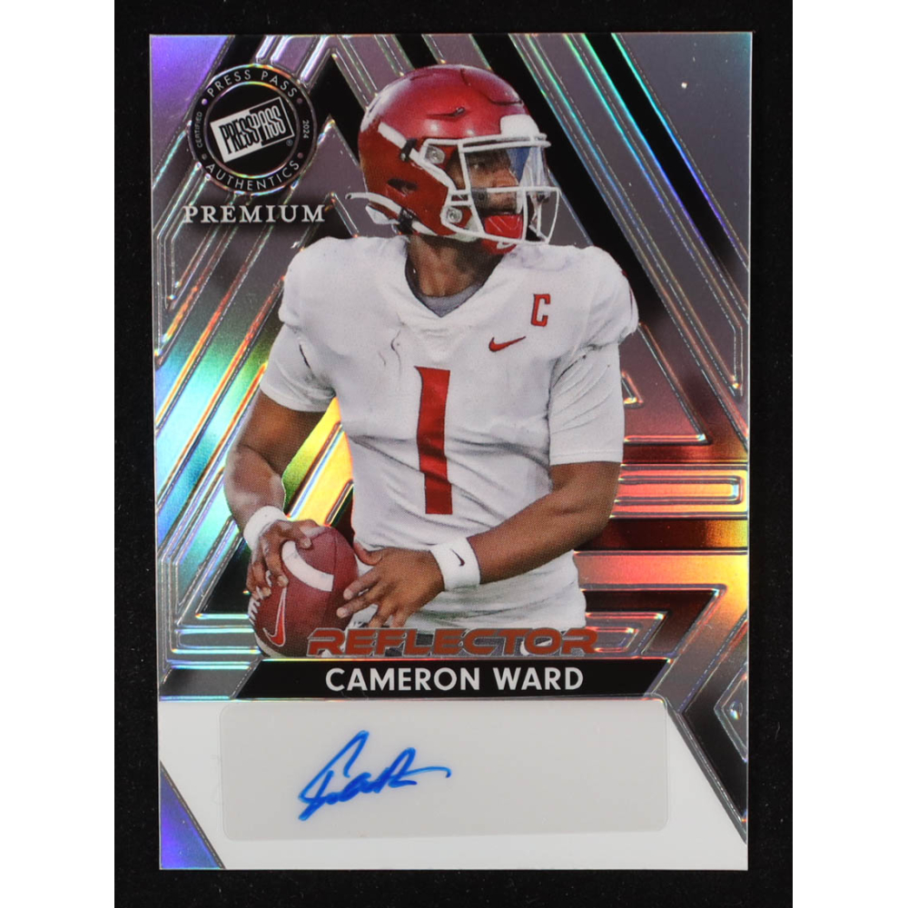 Cameron Ward 2024 Press Pass Premium Autographs Reflector Prismatic Silver #BACW1 #12/25 RC at PristineAuction.com