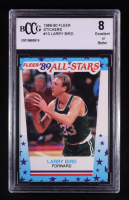 Larry Bird 1989-90 Fleer Stickers #10 (BCCG 8) at PristineAuction.com