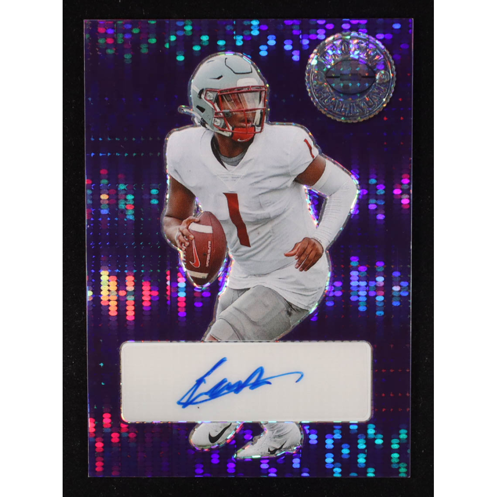 Cameron Ward 2023 Leaf Pro Set Metal Platinum Autographs Purple Hyper #PLCW1 #6/6 RC at PristineAuction.com
