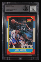 Mark Aguirre Signed 1986-87 Fleer #3 RC (Beckett | Auto Grade BGS 10) at PristineAuction.com