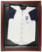 Nolan Ryan Signed Custom Framed Jersey Display Inscribed "HOF 7/25/99" (Beckett) at PristineAuction.com