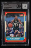 Terry Cummings Signed 1986-87 Fleer #20 RC (Beckett | Auto Grade BGS 10) at PristineAuction.com