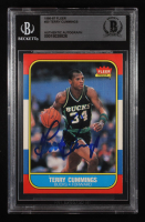 Terry Cummings Signed 1986-87 Fleer #20 RC (Beckett | Auto Grade BGS Authentic) at PristineAuction.com