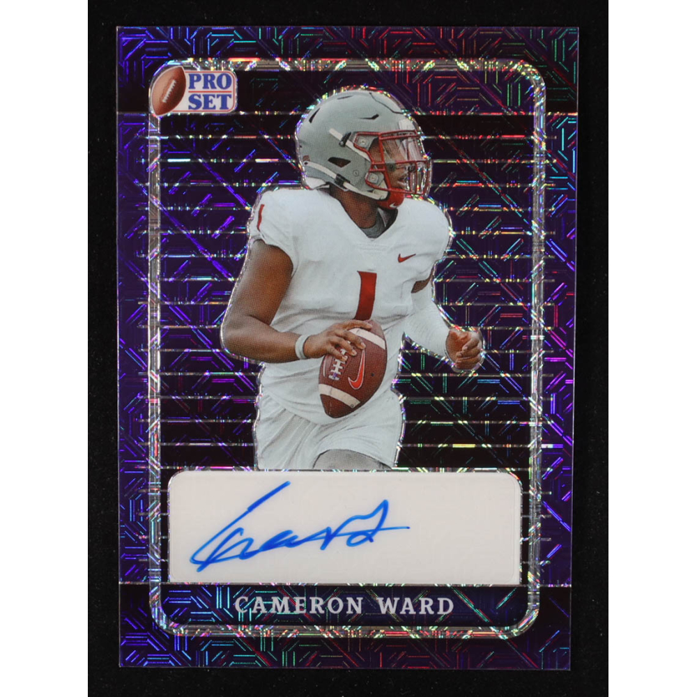 Cameron Ward 2023 Leaf Pro Set Metal Autographs Mojo Purple #PACW1 RC #6/10 at PristineAuction.com