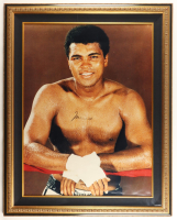 Muhammad Ali Signed Extra-Large Custom Framed Photo Display (Beckett) at PristineAuction.com