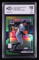 Aaron Judge 2022 Donruss Optic Lime Green #156 (BCCG 10) at PristineAuction.com