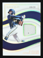 Jackson Chourio 2023 Immaculate Collection Prime Rookies Materials Holo Gold #3 RC #09/10 at PristineAuction.com