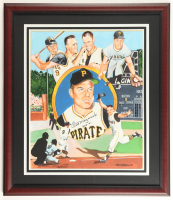 Bill Mazeroski Signed Pirates Custom Framed Lithograph Display Inscribed "HOF 01" (Beckett) at PristineAuction.com