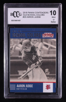 Aaron Judge 2015 Panini Contenders Old School Colors #23 RC (BCCG 10) at PristineAuction.com