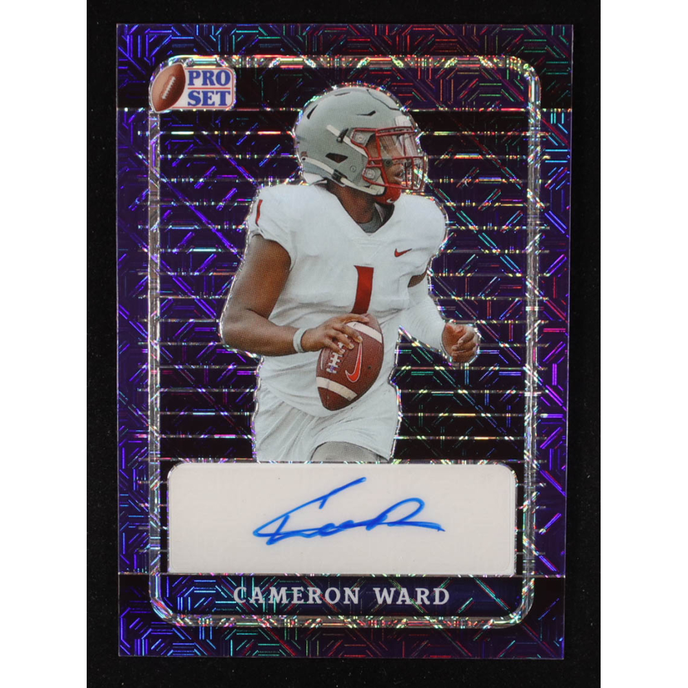Cameron Ward 2023 Leaf Pro Set Metal Autographs Mojo Purple #PACW1 RC #5/10 at PristineAuction.com
