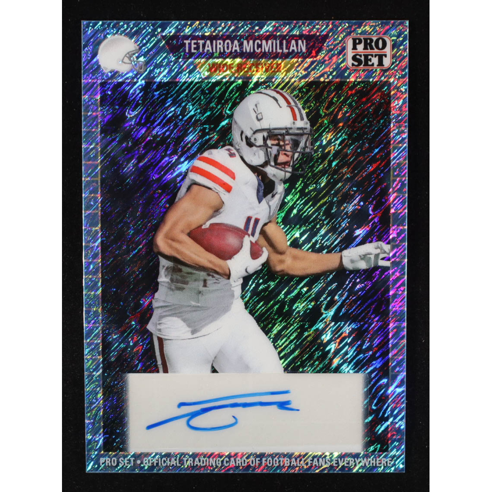 Tetairoa McMillan 2024 Pro Set Blue Shimmer Autographs #89ATMM RC #11/20 at PristineAuction.com