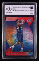 Donovan Mitchell 2017-18 Panini Ascension Red #136B RC #44/75 (BCCG 10) at PristineAuction.com