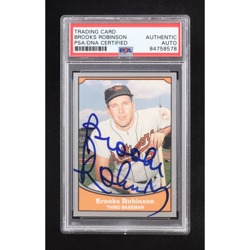 Brooks Robinson Signed 1990 Pacific Legends #102 (PSA | Auto Grade PSA Authentic) at PristineAuction.com