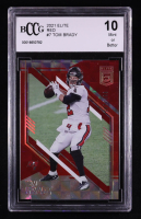 Tom Brady 2021 Elite Red #7 #207/399 (BCCG 10) at PristineAuction.com