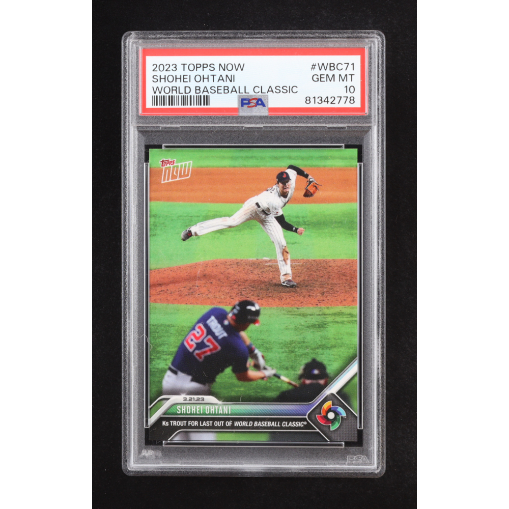 Shohei Ohtani 2023 Topps Now World Baseball Classic #WBC71 (PSA 10) at PristineAuction.com