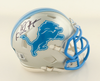 David Montgomery Signed Lions Speed Mini Helmet (Beckett) at PristineAuction.com