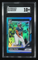 Jalen Carter 2024 Donruss Optic Aqua #163 #033/299 (SGC 10) at PristineAuction.com