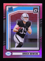 Brock Bowers 2024 Donruss Optic Rated Rookies Preview Pink #394 RC at PristineAuction.com