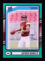 Jayden Daniels 2024 Donruss Press Proof Green #389 RR RC at PristineAuction.com