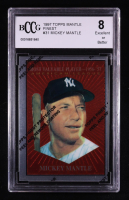 Mickey Mantle 1997 Topps Mantle Finest #31 With Protective Coating (BCCG 8) at PristineAuction.com
