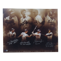 Dale Murphy, David Justice, Andrew Jones & Gary Sheffield Signed Braves 16x20 Photo With (4) Career Stat Inscriptions (Beckett) at PristineAuction.com