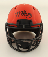 Myles Garrett Signed Browns Rave Alternate Speed Mini Helmet (Beckett) at PristineAuction.com