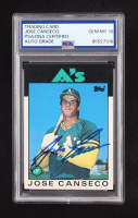 Jose Canseco Signed 1986 Topps Traded #20T XRC RC (PSA | Auto Grade PSA 10) at PristineAuction.com