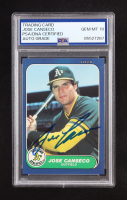 Jose Canseco Signed 1986 Fleer Update #U20 (PSA | Auto Grade PSA 10) at PristineAuction.com