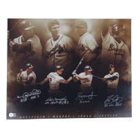 Dale Murphy, David Justice, Andrew Jones & Gary Sheffield Signed Braves 16x20 Photo With (4) Career Stat Inscriptions (Beckett) at PristineAuction.com