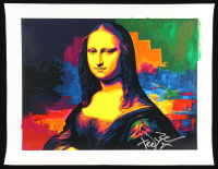 "Mona Lisa_Electric Smile" 18x24 2025 Original Painting on Rolled Canvas by Tadas Zaicikas | TedyZet (Zaicikas) at PristineAuction.com