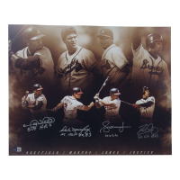 Dale Murphy, David Justice, Andrew Jones & Gary Sheffield Signed Braves 16x20 Photo With (4) Career Stat Inscriptions (Beckett) at PristineAuction.com
