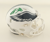 Saquon Barkley Signed Eagles Salute To Service Alternate Speed Mini Helmet (Beckett) at PristineAuction.com