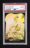 Shohei Ohtani 2022 Topps Fire To the Moon Gold Minted #TTM1 (PSA 10) at PristineAuction.com